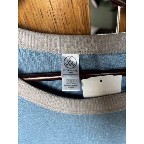 Alternative Apparel Light Blue Sweater 2XL MENS VINTAGE NEW - Picture 1 of 6